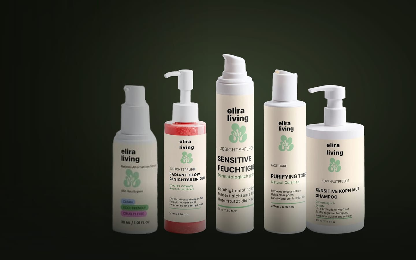 Vegan, ECOCERT COSMOS–certified formulas — gentle, effective, and made in Europe.